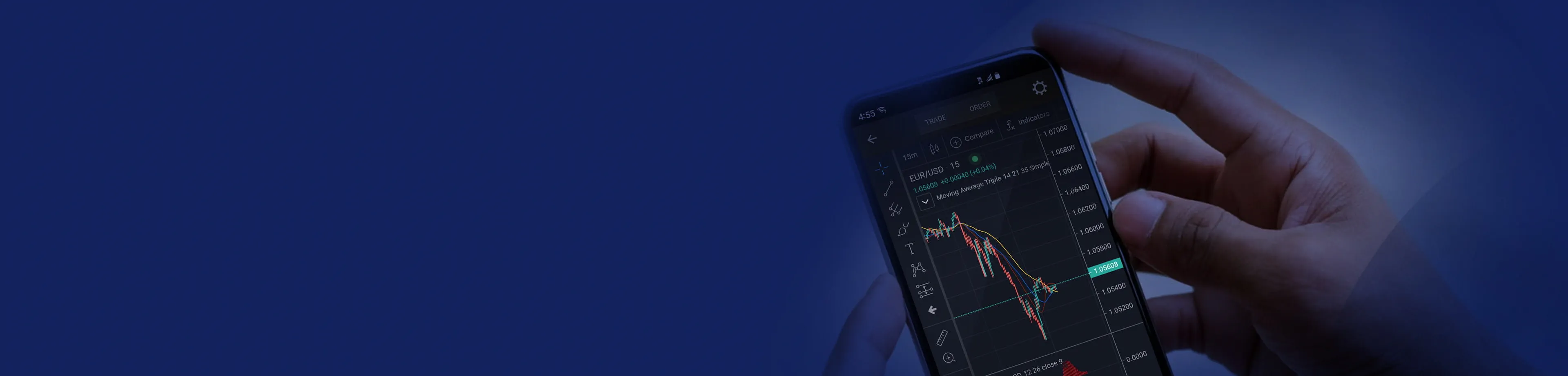 Mobile trading hero banner