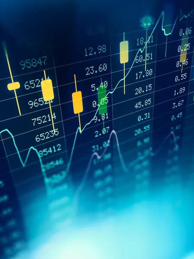 Trading data on screen