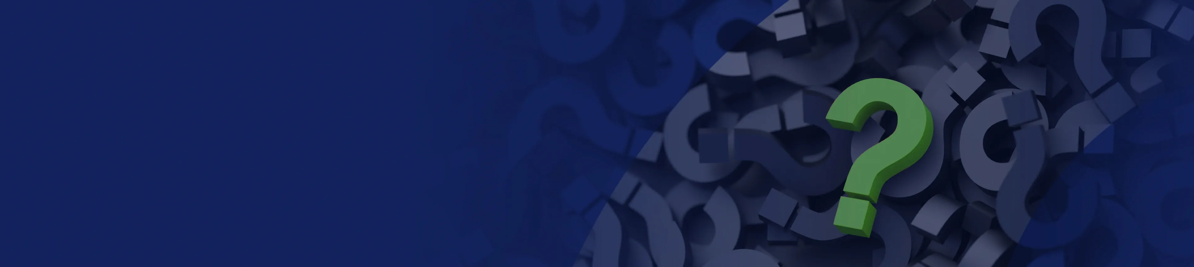 Pile of question marks