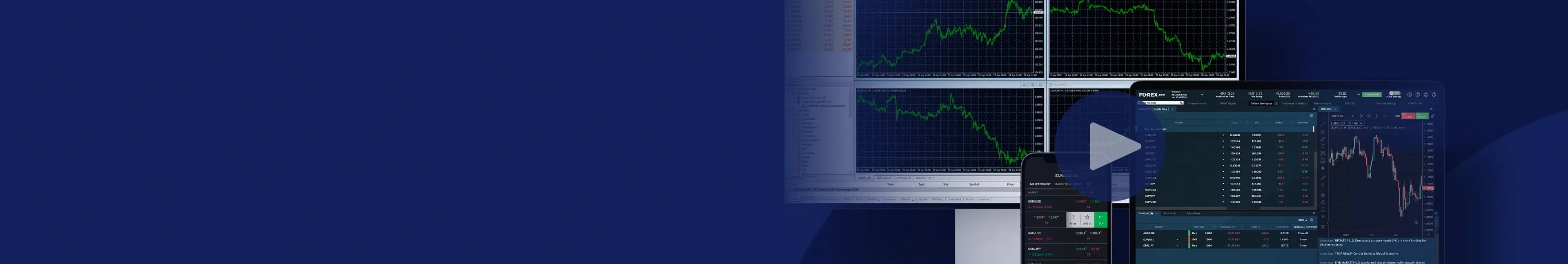 Trading platform tutorial screenshots
